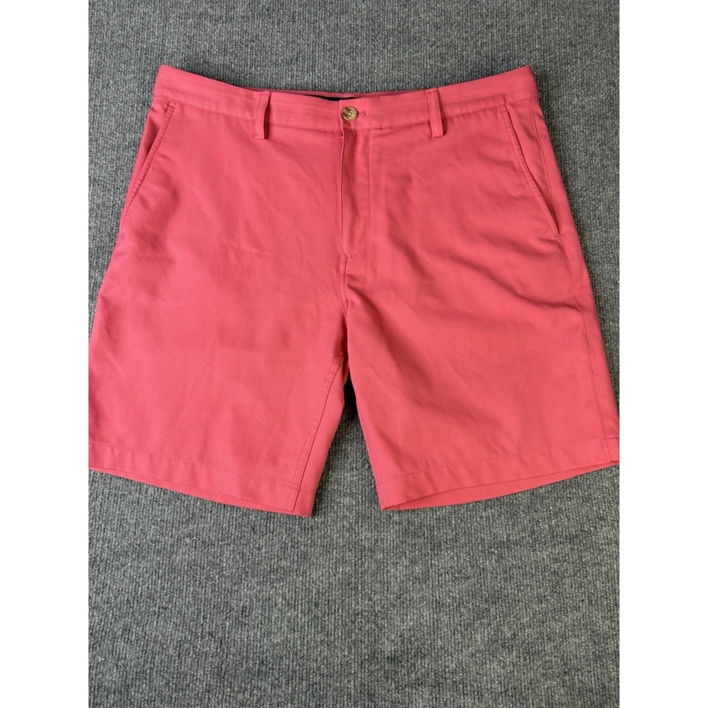 Vineyard Vines Links‎ Shorts Mens 36 Pink Flat Front Casual Preppy